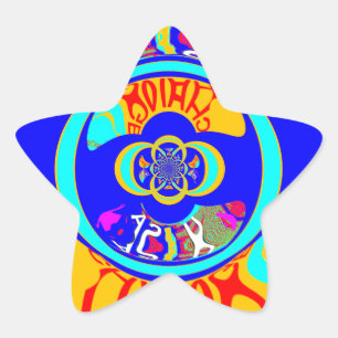 Adesivo Estrela Vibrant USA Change: Uma declaração em negrito