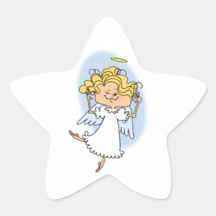 Adesivo Estrela Vinheta Anjo Espirituosa