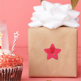 Adesivo Estrela Vinheta de triângulo Lollipop