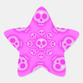 Adesivo Estrela Vinheta-estaca-estelar, cor-de-rosa, de algodão es