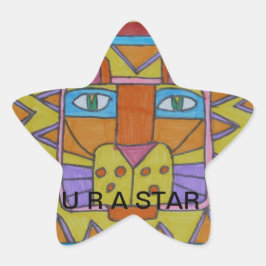 Adesivo Estrela Vinhetas de leão