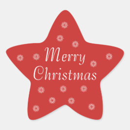 Adesivo Estrela Vinhetas de Natal Feliz