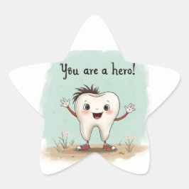 Adesivo Estrela Vinhetas para pequenos dentistas