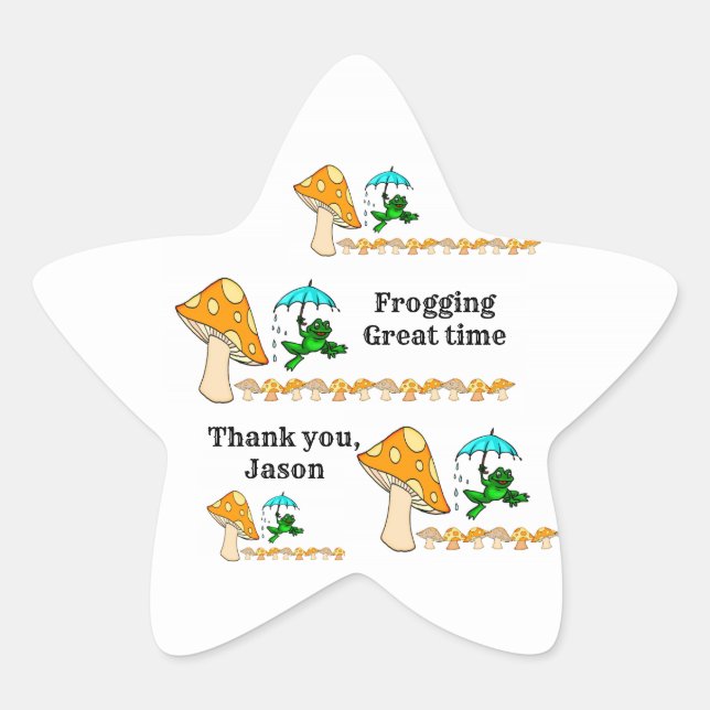 Adesivo Estrela Vinhetas perdendo Excelente hora Aniversário Cogão (Frente)