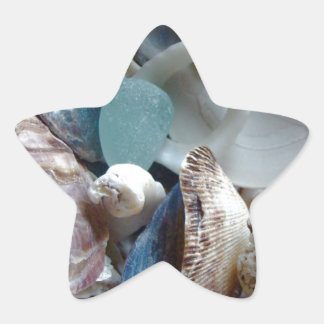 Adesivo Estrela Vinho de Vidro do Mar Recolhido