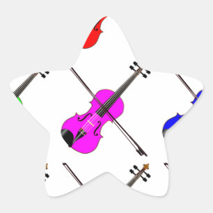 Adesivo Estrela Violinos