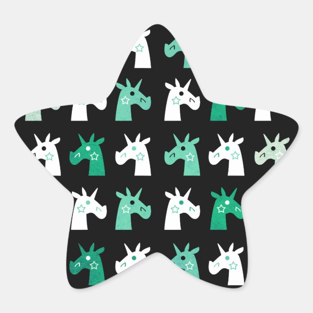 Adesivo Estrela Você é um Unicórnio Estrela (Frente)