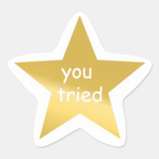Adesivo Estrela Você Experimentou o Sticker