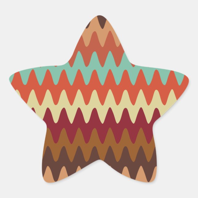 Adesivo Estrela Wavy Pattern Sedona Sudoeste (Frente)