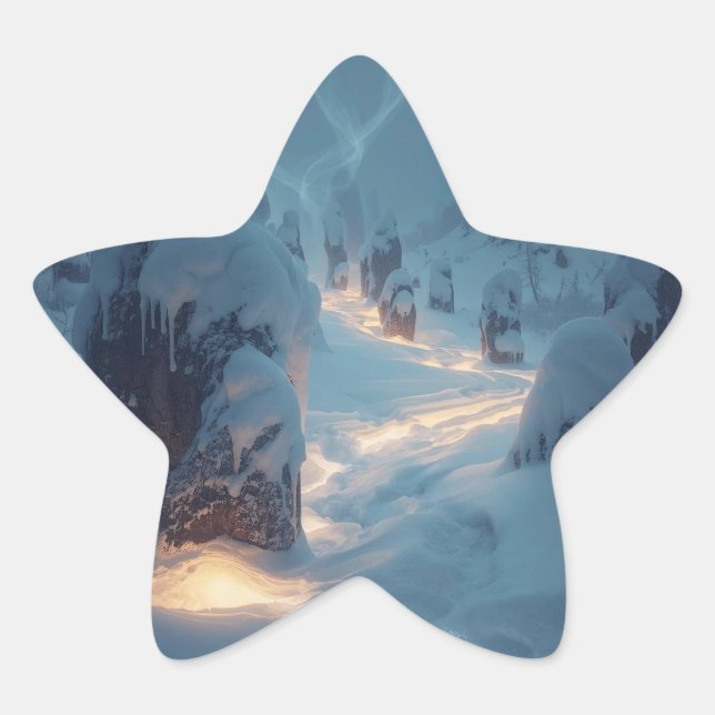 Adesivo Estrela Where Light Wanders in Winter (Frente)