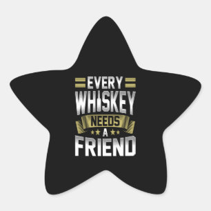 Adesivo Estrela Whiskey Lover Todo Whiskey Precisa De Um Amigo