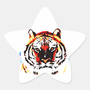 Adesivo Estrela Wild Tiger