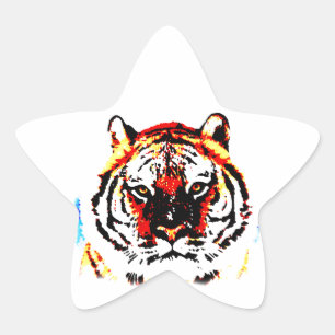 Adesivo Estrela Wild Tiger