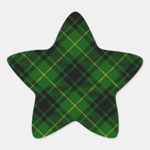 Adesivo Estrela Xadrez verde MacArthur tartan