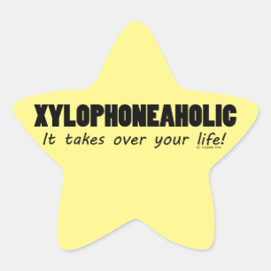 Adesivo Estrela Xylophoneaholic Life Star Sticker