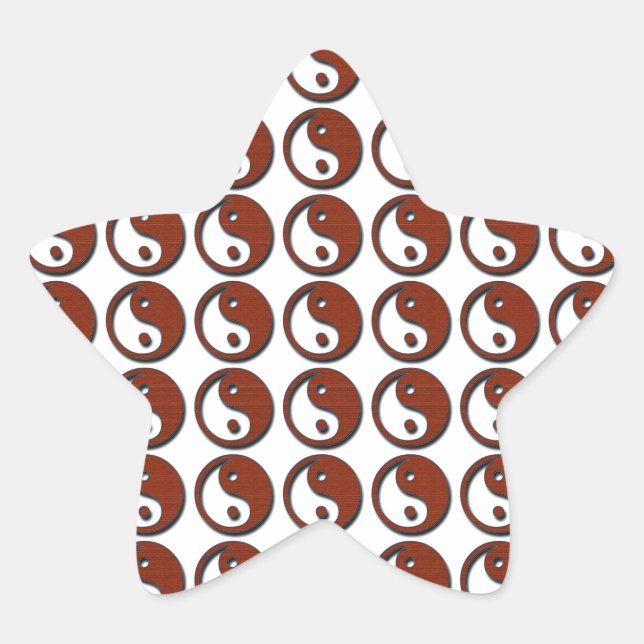 Adesivo Estrela Yin Yang por Shirley Taylor (Frente)