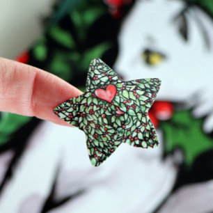 Adesivo Estrela Yule Wreath