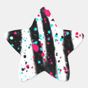 Adesivo Estrela Zebra