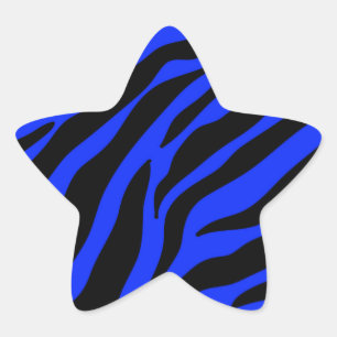 Adesivo Estrela zebra azul