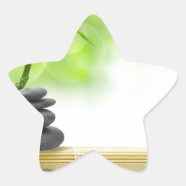 Adesivo Estrela Zen tranquilize jardim de água curando amor