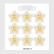 estrelas douradas do arco-íris