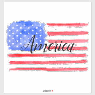 Adesivo Estrelas e faixas de bandeira dos EUA