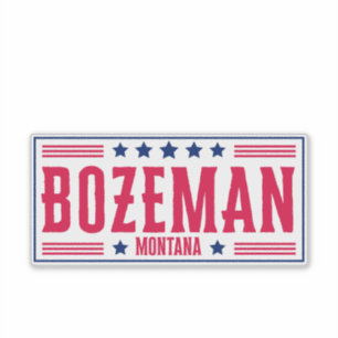 Adesivo Estrelas e faixas de MONTANA BOZEMAN