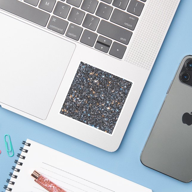 Adesivo Estrelas no Granja Galáctico da Via Látea. (Notebook com iPhone)
