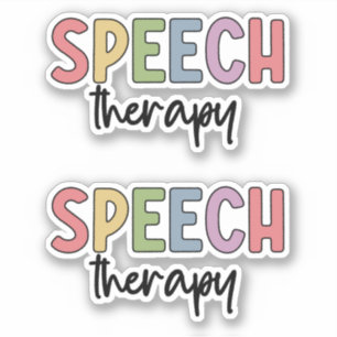 Adesivo Estudante de Patologia por Fala de Terapia SLP