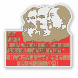 Adesivo Estudo Marxismo-Leninismo-Mao Zedong - duro de pen