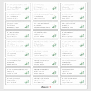 Adesivo Estufa   Rótulos de Endereço de Convidado Individu