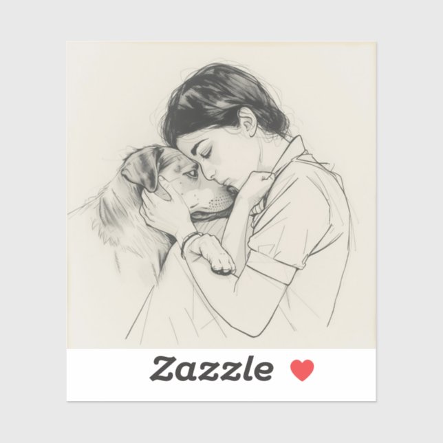 Adesivo Eternal Companions: Black & White Pet Bond Paintin (Folha)