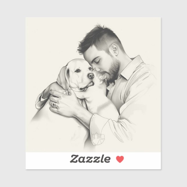 Adesivo Eternal Companions: Black & White Pet Bond Paintin (Folha)