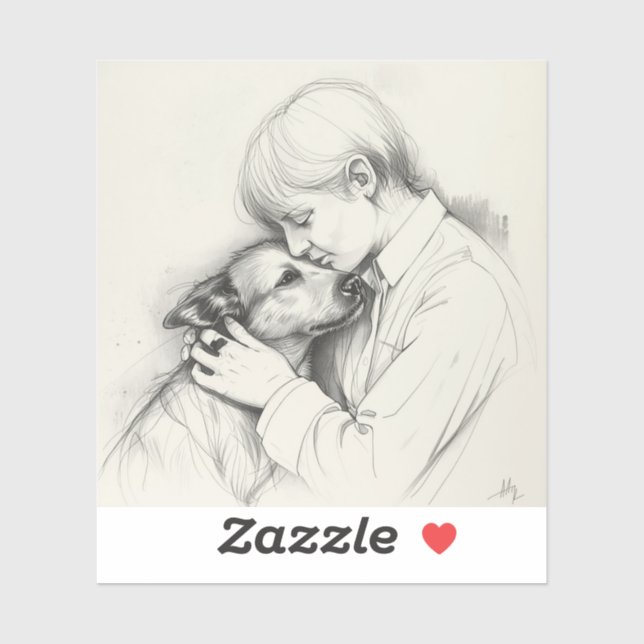 Adesivo Eternal Companions: Black & White Pet Bond Paintin (Folha)