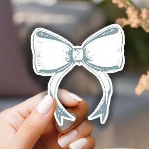 Adesivo Eterno Vintage Chá de fraldas Azul Floral