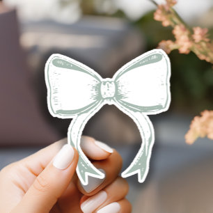 Adesivo Eterno Vintage Chá de fraldas Verde Floral