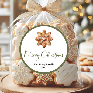 Adesivo Etiqueta de Natal Família Neutro Moderno