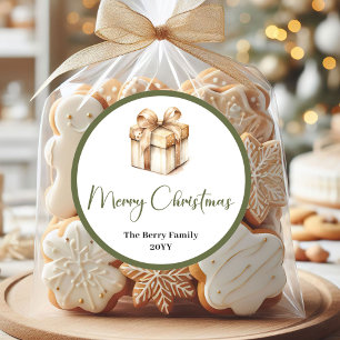 Adesivo Etiqueta Família Natal Soft Earthy