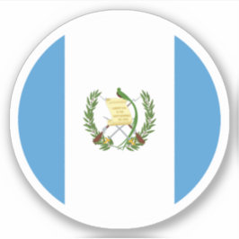 Adesivo Etiqueta-redonda de sinalizador da Guatemala