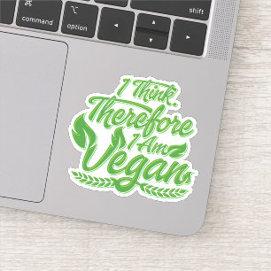 Adesivo Eu Acho, Por Isso Sou Vegan