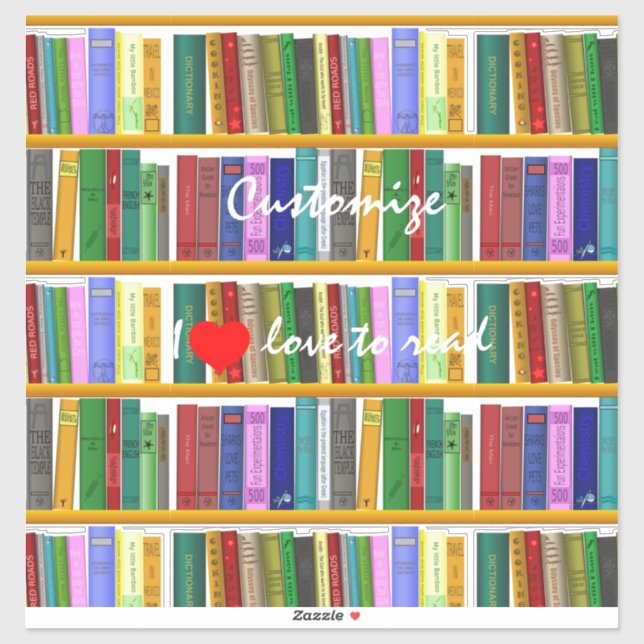 Adesivo Eu adoro ler livros Thunder_Cove (Folha)