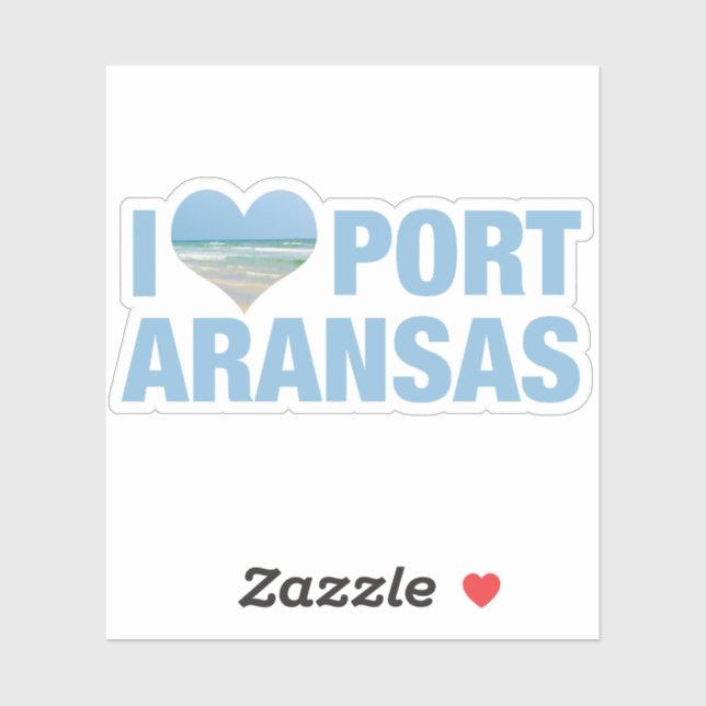 Adesivo Eu Adoro Port ArKansas (Folha)