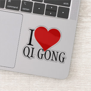 Adesivo Eu adoro Qi Gong Text Modelo