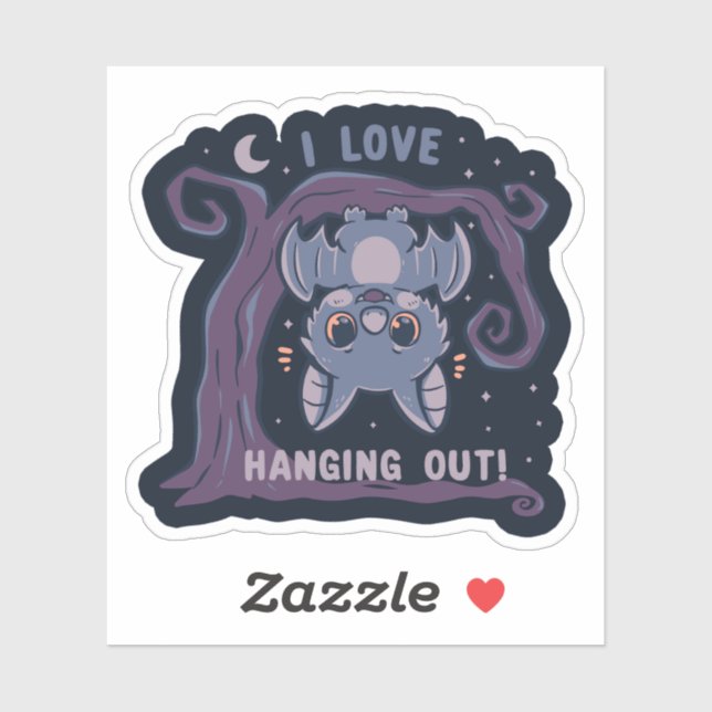 Adesivo Eu Adoro Sair (Folha)