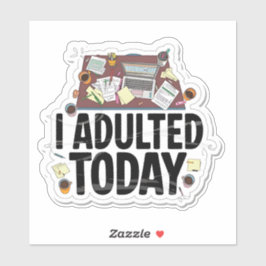 Adesivo Eu Adultei Hoje