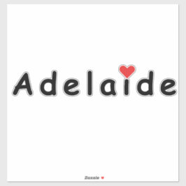 Adesivo Eu amo Adelaide