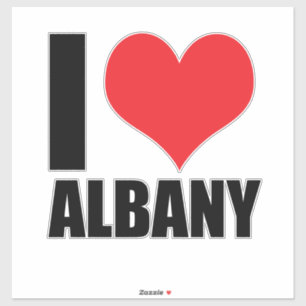 Adesivo Eu amo Albany