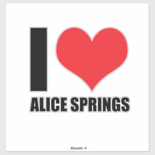 Adesivo Eu amo Alice Springs