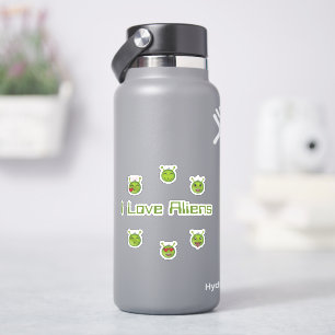 Adesivo Eu Amo Alienígenas