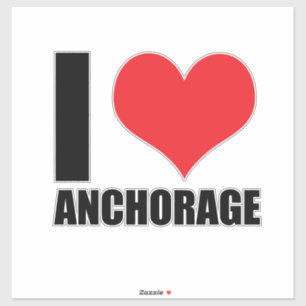 Adesivo Eu amo Anchorage